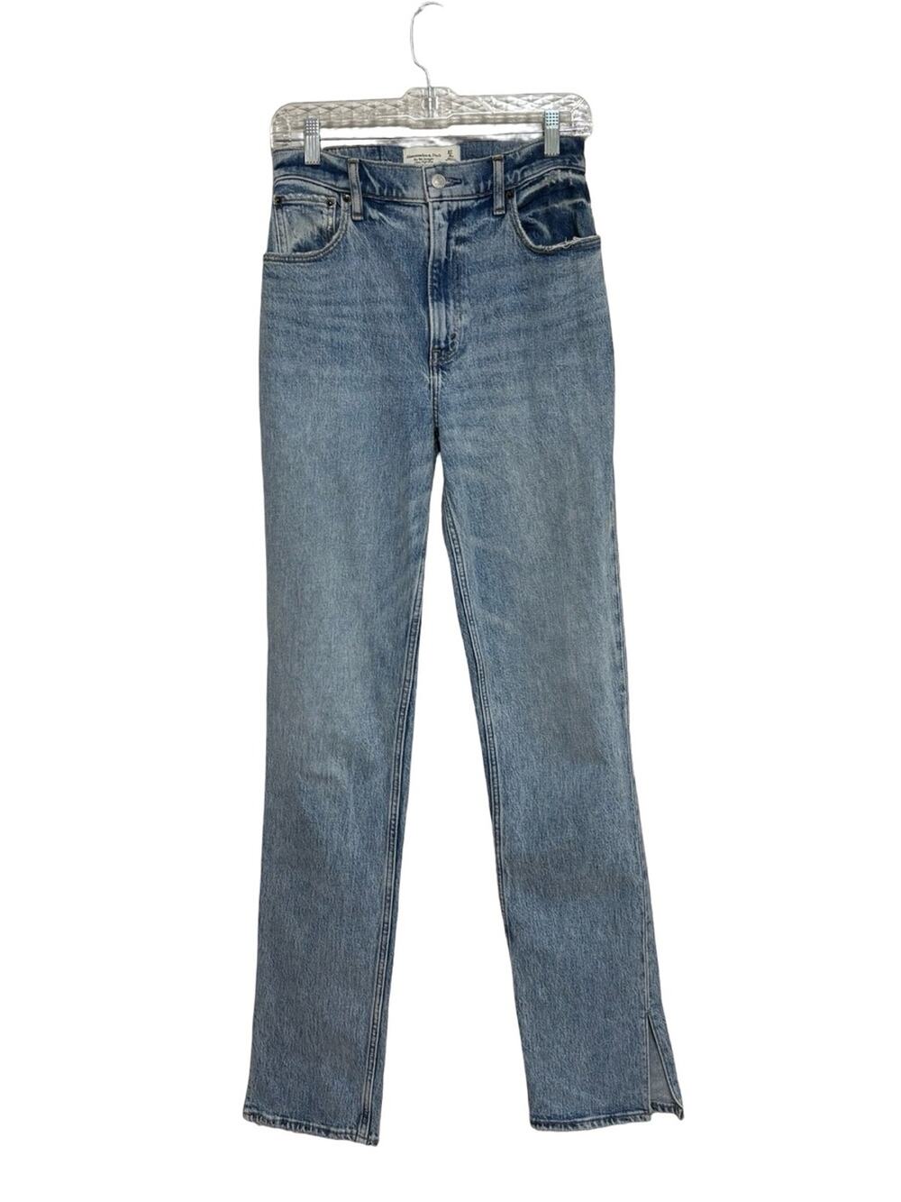 Abercrombie 90s Straight Ultra High Rise Jeans - Size 4/27 XLong Curve Love